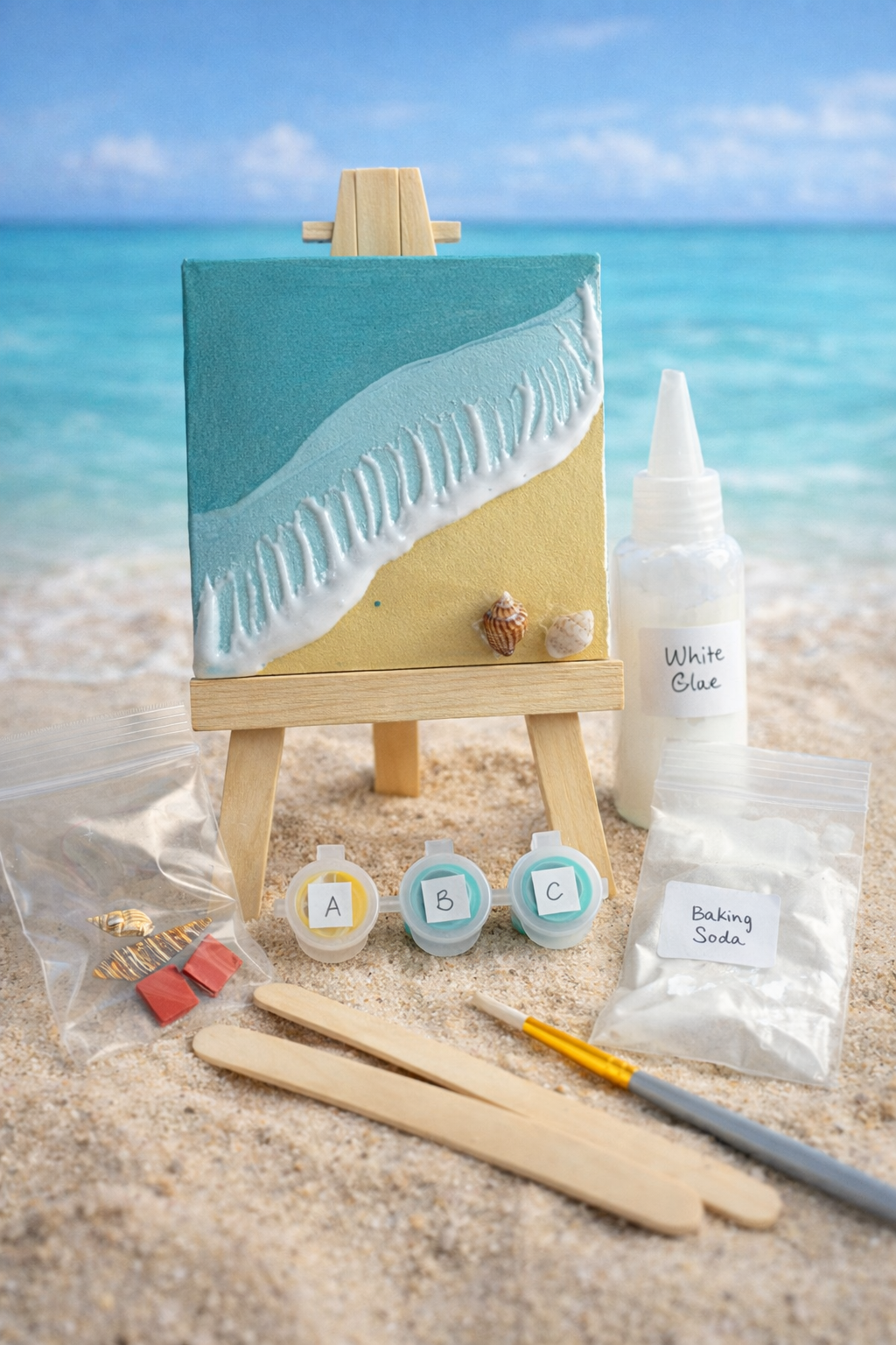 Mini Textured Seascape Art Kit